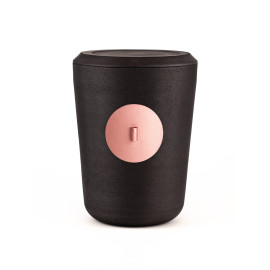 Kohleurne Plakette für Frische Blumen oder Briefröllchen Rosé