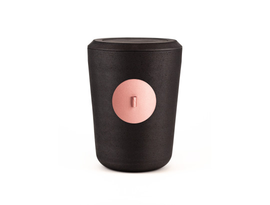 Kohleurne Plakette für Frische Blumen oder Briefröllchen Rosé