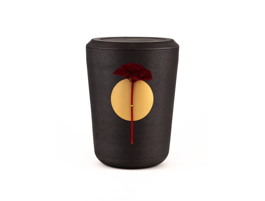 Kohleurne Rote Achillea