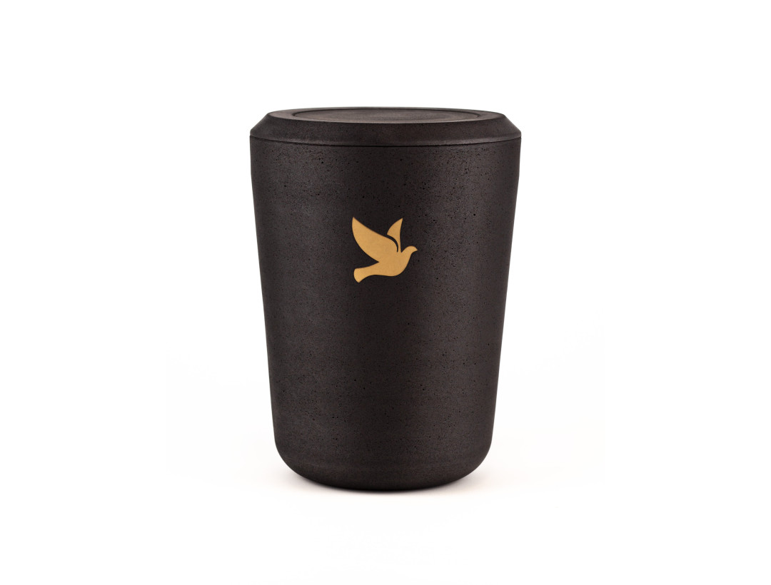 Kohleurne Taube Gold