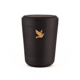 Kohleurne Taube Holz