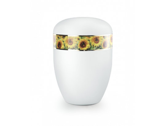 Fall in Leaves - Design Sonnenblumen, Goldstreifen Exklusivserie Fleur Blanche