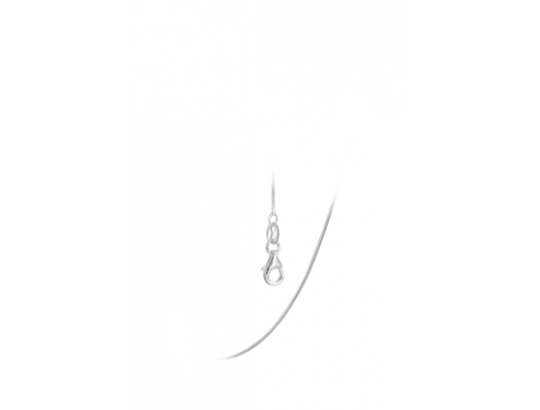 Elegante Schlangenkette aus 925er Sterlingsilber, 50 cm lang