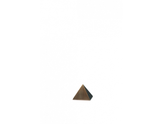 Gedenk-Plastik aus Messing als zierliches Erinnerungsstück, Pyramidenform