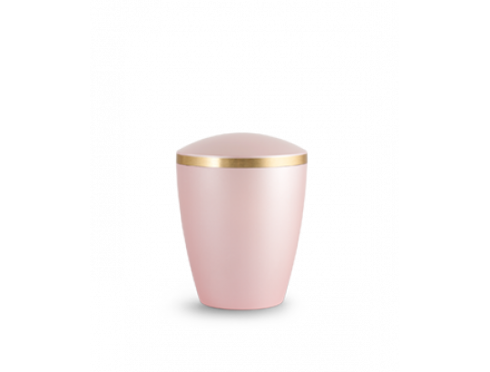 Perlmutt Rosé, mit mattem Goldstreifen, 1,0 ltr.