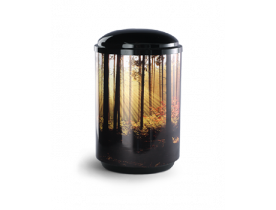 Zylindrische Urne, Motiv Waldlichtung