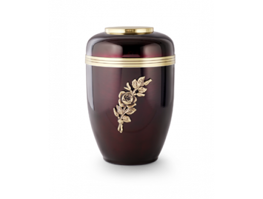Kupfer, aubergine, Rose, MS Zierhaube
