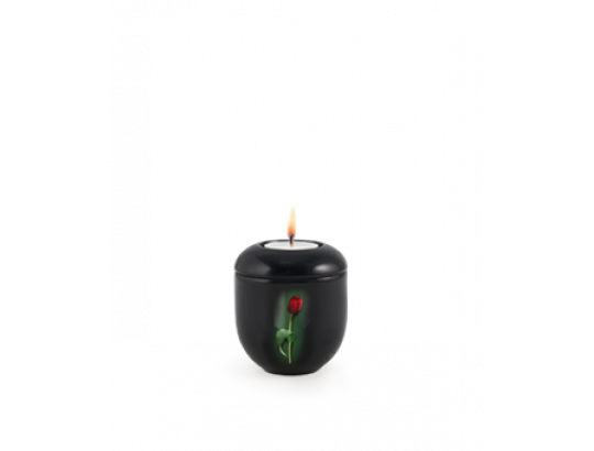 Fall in Leaves - Porzellan-Gedenkdose, Design Tulpe Exklusivserie Fleur Noire 1