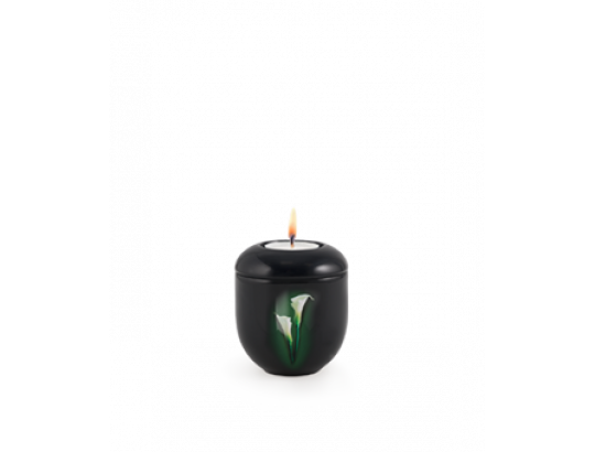 Fall in Leaves - Porzellan-Gedenkdose, Design Calla Exklusivserie Fleur Noire 1