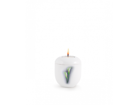Fall in Leaves - Porzellan-Gedenkdose, Design Calla Exklusivserie Fleur Blanche 1