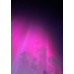 Das Bild zeigt eine pinkfarbene, leuchtende Aurora mit dunklem Hintergrund, die an die Farbgebung der Recycling-Kartonage von Goetz erinnert.