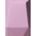Die rosa Papierurne aus Recycling-Kartonage hat eine geometrische Form mit klaren Kanten und eine matte Oberfläche, die eine sanfte Textur aufweist.
