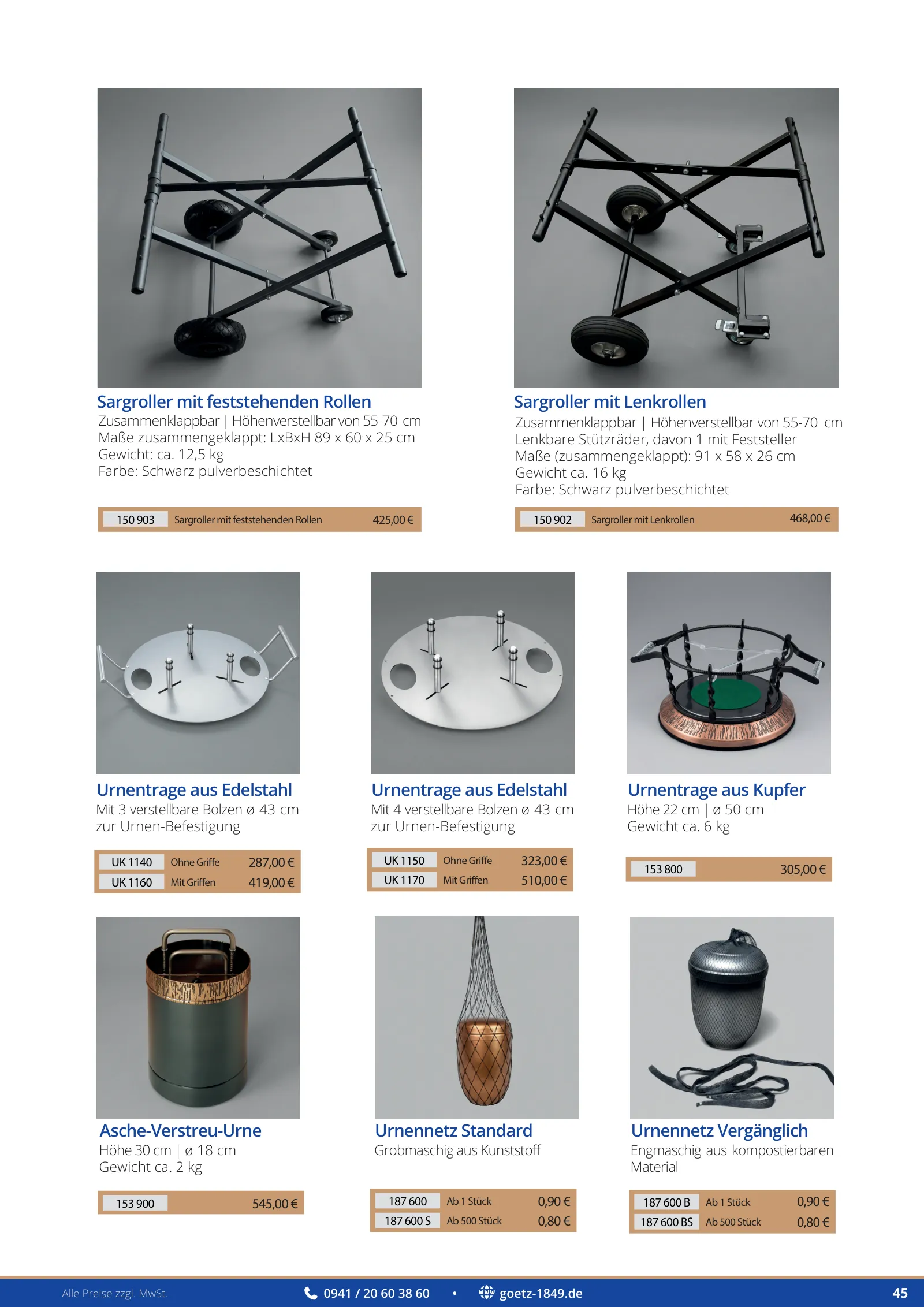 Katalog Friedhofstechnik, Seite 45