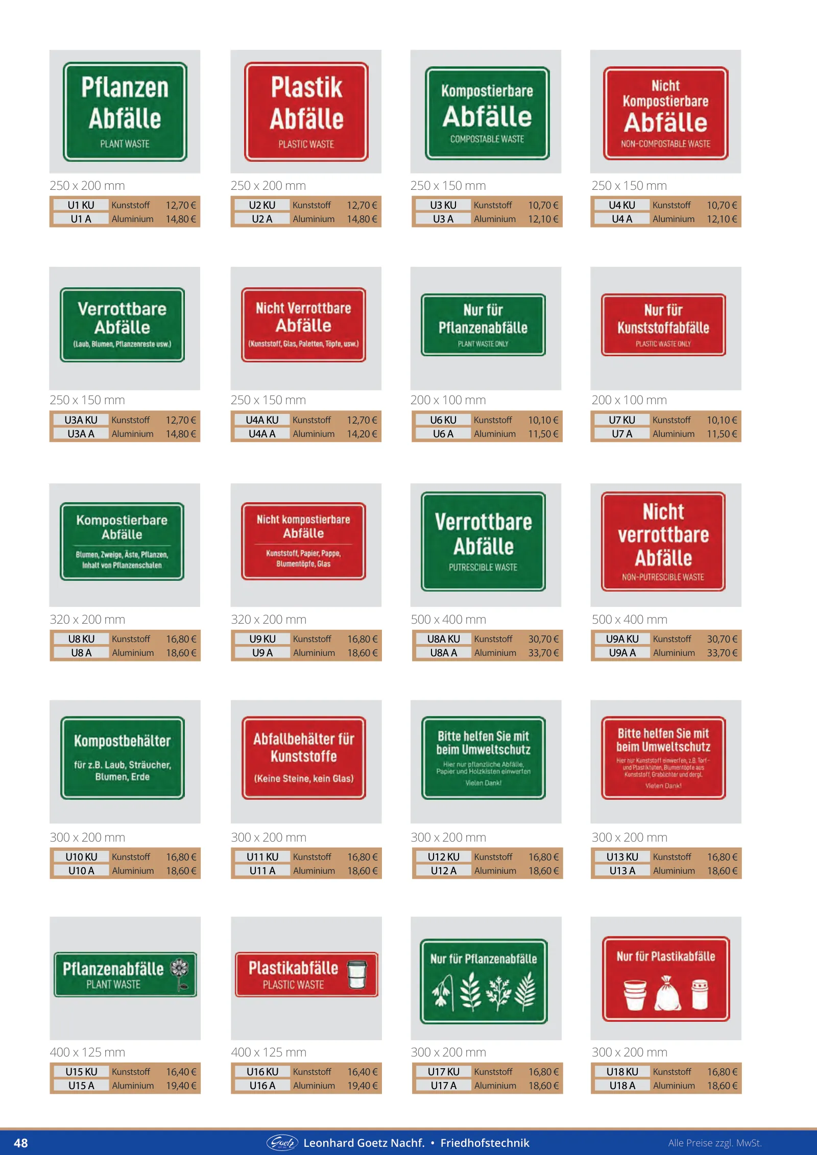 Katalog Friedhofstechnik, Seite 48